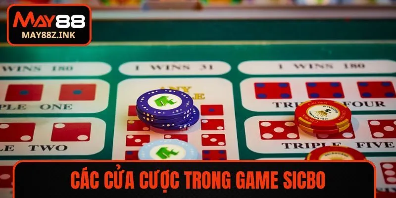 Các cửa cược trong game Sicbo